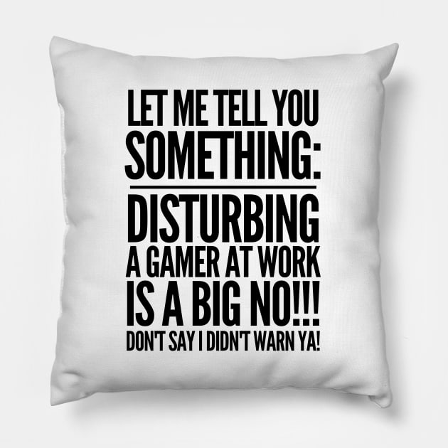 Don't say I didn't warn ya! Pillow by mksjr