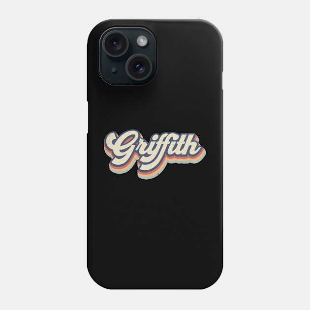 Retro Pattern Griffith Name Anime Classic Style Phone Case by Cyborgs Are Kissing