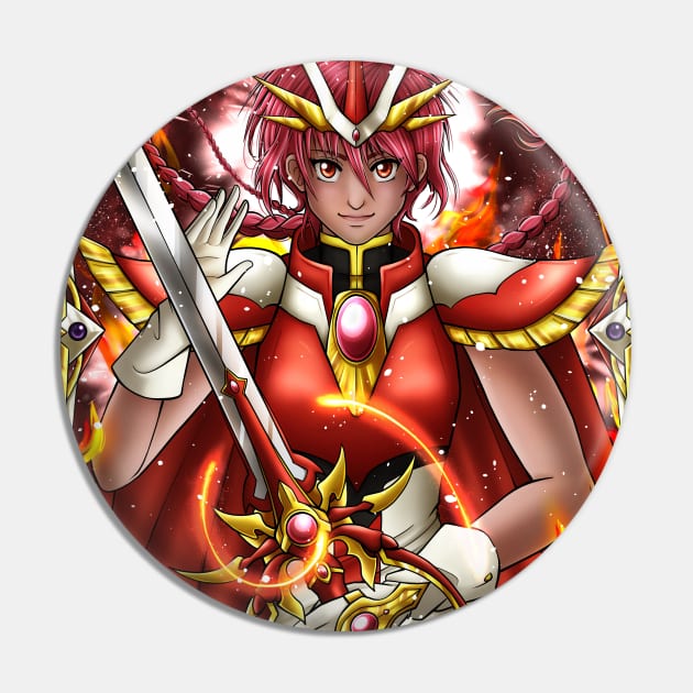 Hikaru Shido from Magic Knight Rayearth anime Pin by Chiisa