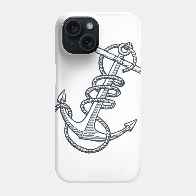 Anchor Phone Case by calebfaires