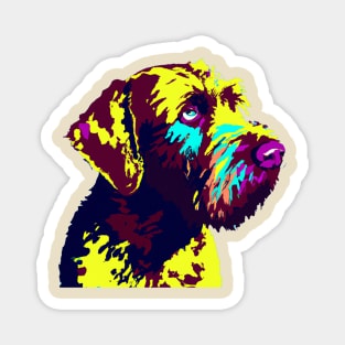 German Wirehaired Pointer Pop Art - Dog Lover Gifts Magnet