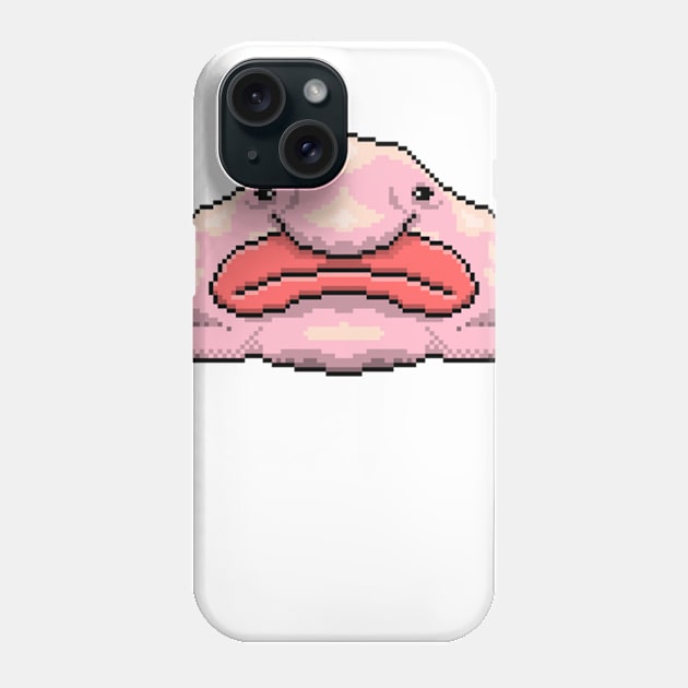 Pixel Blobfish (Front) Phone Case by JustBlobvis