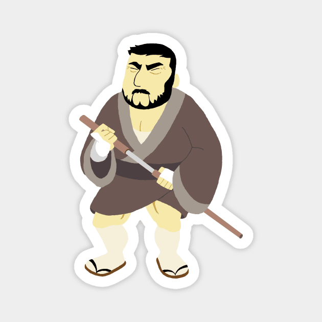 Zatoichi Magnet by joshthecartoonguy