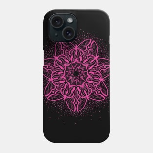 Symmetric Butterflies - Mandala Design Pk Phone Case