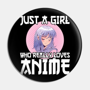 Anime Girl Merch Otaku Pin