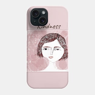 Kindness gentle girl Phone Case