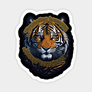 tiger no offense Magnet