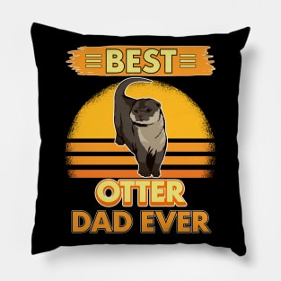 Sea Otter Best Otter Dad Ever Pillow