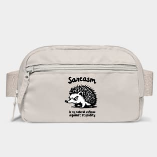 Sarcasm Is my Natural Defense Against Stupidity Sarcasm Bag