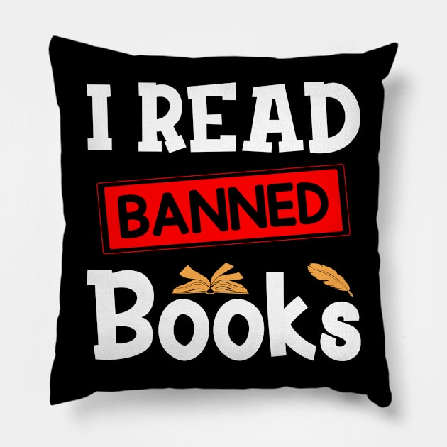I read banned books Pillow by AdelDa