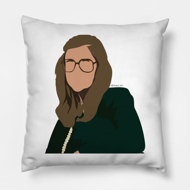Margaret Hamilton Pillow by itsaulart