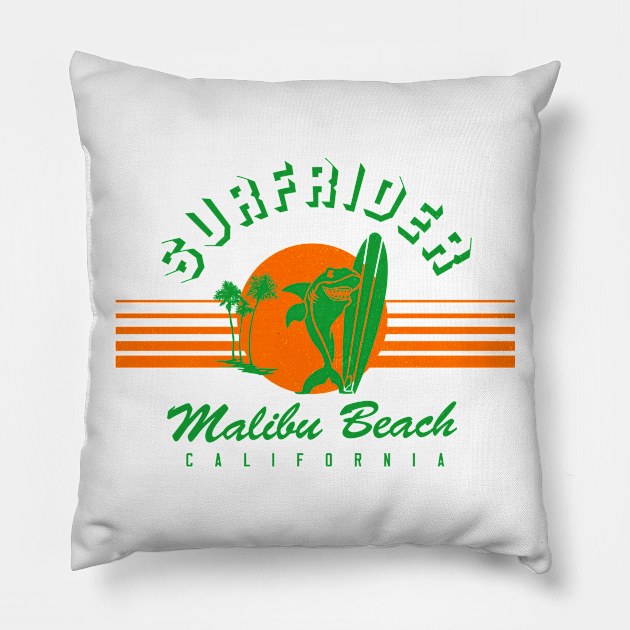 Surfrider Malibu Pillow by mrspaceman