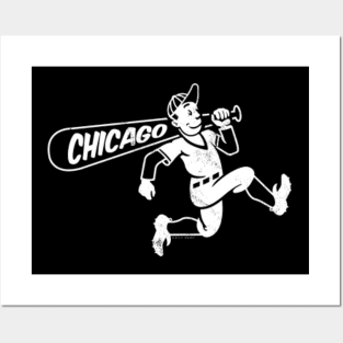 1976 Chicago White Sox Artwork: Snow Heather Raglan Crew