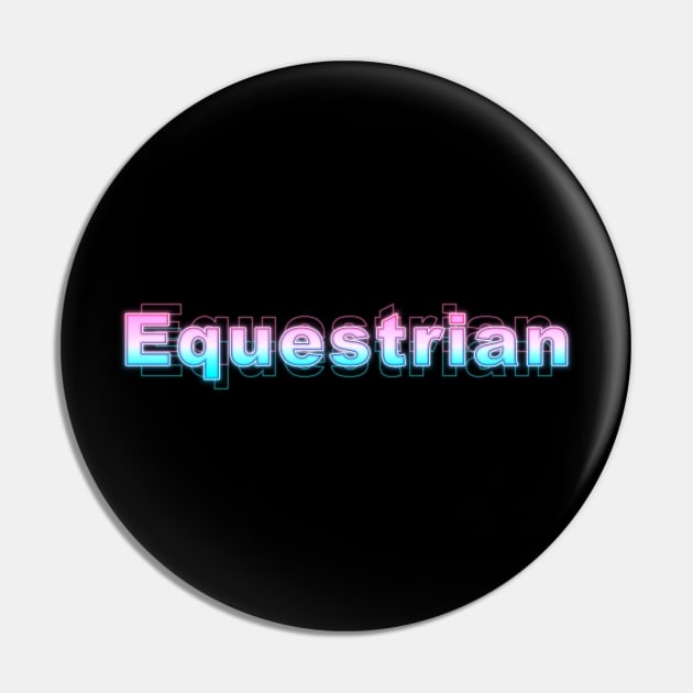 Equestrian Pin by Sanzida Design