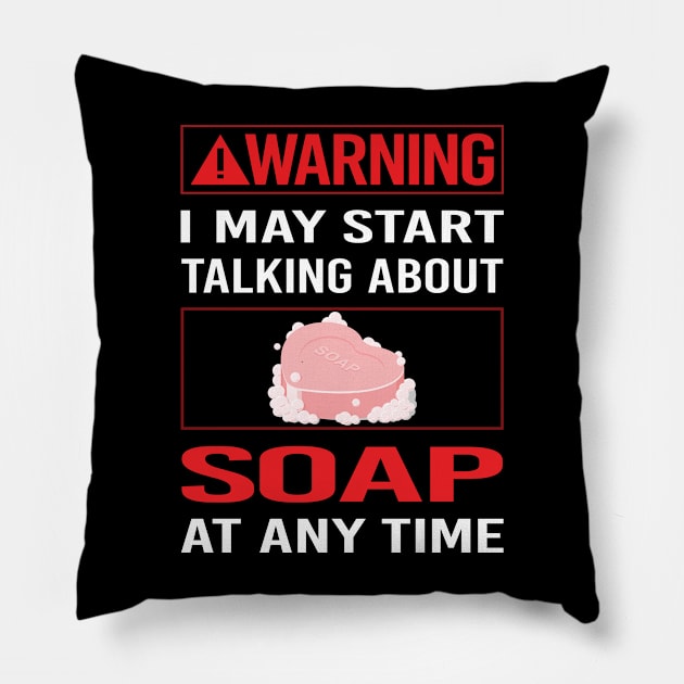 Red Warning Soap Pillow by Happy Life