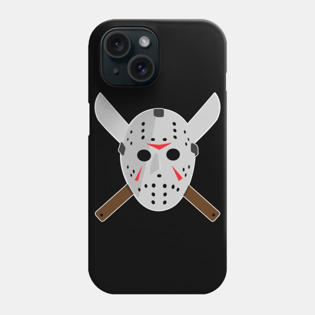 Hockey masked horror movie killer Phone Case by old_school_designs