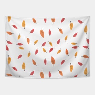 Falling Leaves Autumn Pattern Tapestry