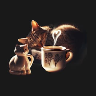 Paws & Java: A Caffeinated Cat Lover's Paradise T-Shirt