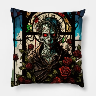 Stained Glass Undead Priest Pillow