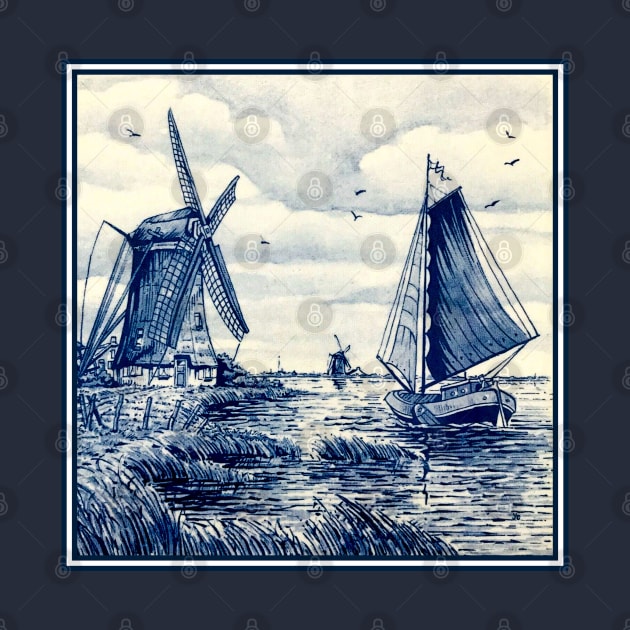 Dutch Blue Delft by posterbobs