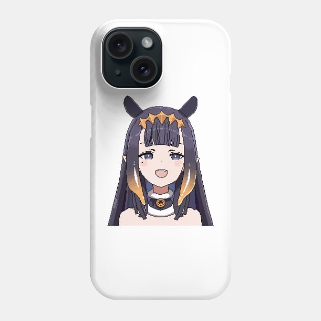 ninomae inanis beauty anime girl pixels Phone Case by dex1one