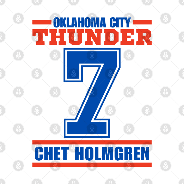 Oklahoma City Thunder Holmgren 7 Basketball Player by ArsenBills