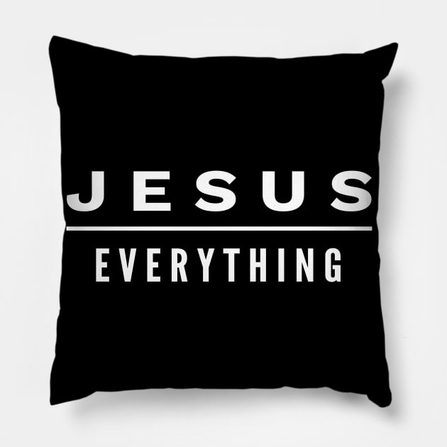 Jesus Over Everything Pillow by Happy - Design