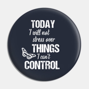 Today I will not stress over things I can't control Pin