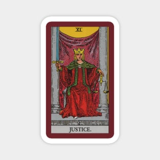 Justice Tarot Card Magnet