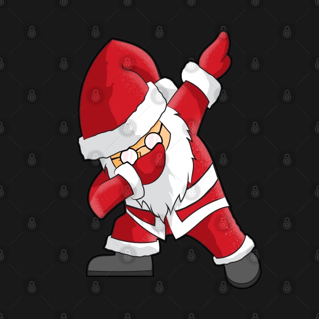 Dabbing Santa graphic - Funny Dab Santa Claus Christmas Tee by theodoros20