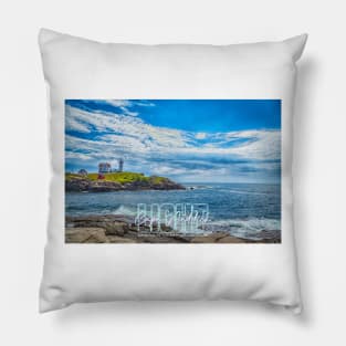 Cape Neddick Light Pillow