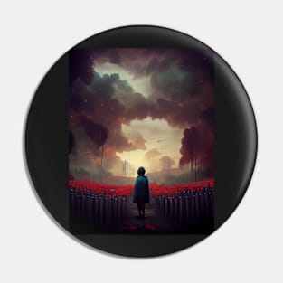 Girl Staring at the Sky - best selling Pin