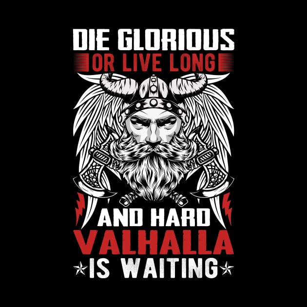 Die glorious or live long and hard Valhalla is waiting by Fun Planet