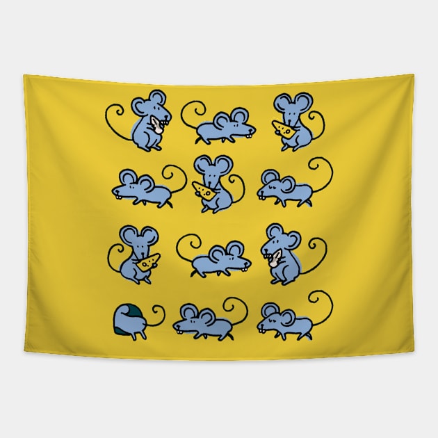 Mice Tapestry by iribertegui