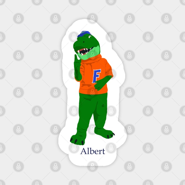 Albert Florida Gators Drawing Magnet by tysonstreet