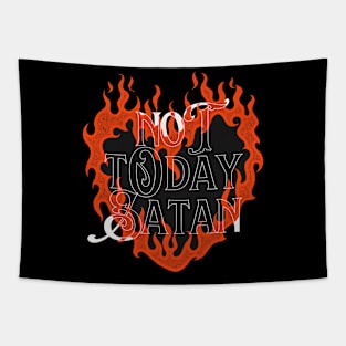 Not Today Satan Tapestry