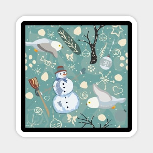 Snowman Magnet