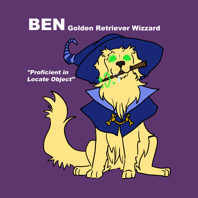 Golden Retriever Wizard by DivineandConquer