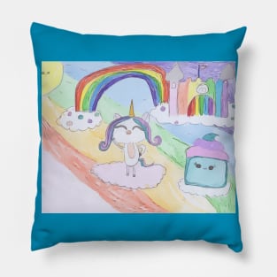 AriCorn88 Rainbow Castle Unicorn Pillow