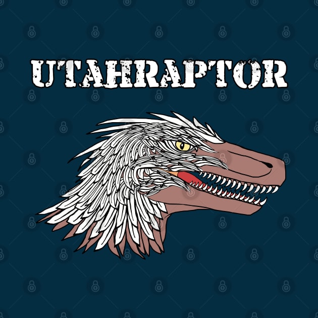 Utahraptor Head by SPACE ART & NATURE SHIRTS 