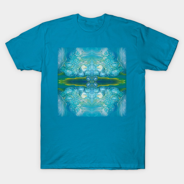 Luna Tile Acrylic Pour Tile T Shirt Teepublic