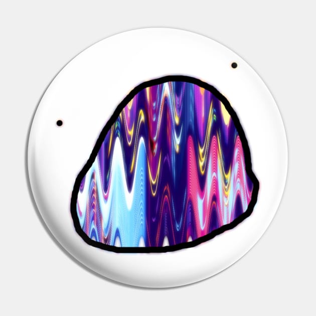 Trippy Face Pin by tuffghost