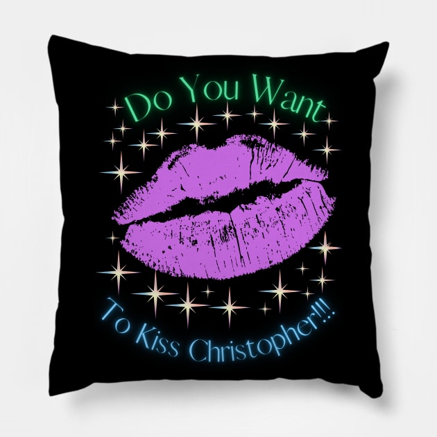 Do You Want To Kiss Christopher Pillow by MiracleROLart