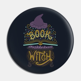 Book Witch Pin