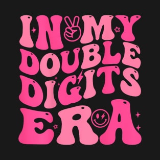 In My Double Digits Era Retro 10 Year Old 10th Birthday Girl T-Shirt