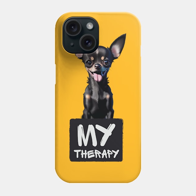 Just My Emotional Support Chihuahua Phone Case by Dmytro