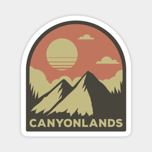 Canyonlands  national park retro Magnet