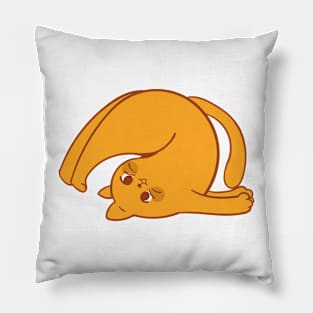 Funny Yellow Cat Pillow