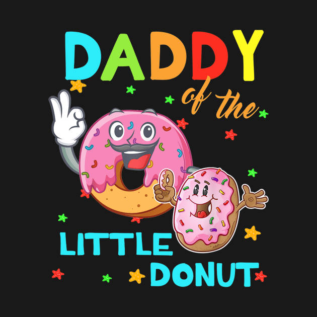 Daddy Of The Little Donut Birthday Shirt Daddy Donut by craiglimu