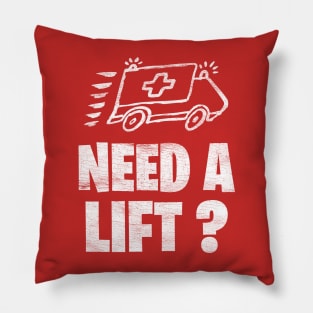Funny Paramedic Ambulance Driver EMT EMS Pillow
